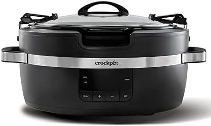 Crock-Pot Thermoshield 6 Quart Slow Cooker with Carry Handles r6uath