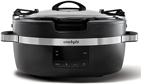 Crock-Pot Thermoshield 6 Quart Slow Cooker with Carry Handles r6uath