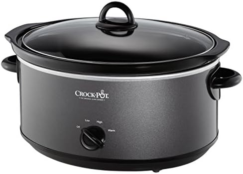 Crock-Pot 7 Quart Slow Cooker – Charcoal 74w4cq