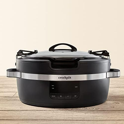 Crock-Pot Thermoshield 6 Quart Slow Cooker with Carry Handles r6uath