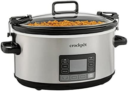 Crock-Pot 7 Quart Portable Programmable Slow Cooker with Timer 9fgfyq