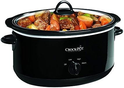 Crock-Pot 8 Quart Manual Slow Cooker – Black 8mekxz
