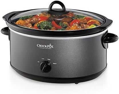 Crock-Pot 7 Quart Slow Cooker – Charcoal 74w4cq