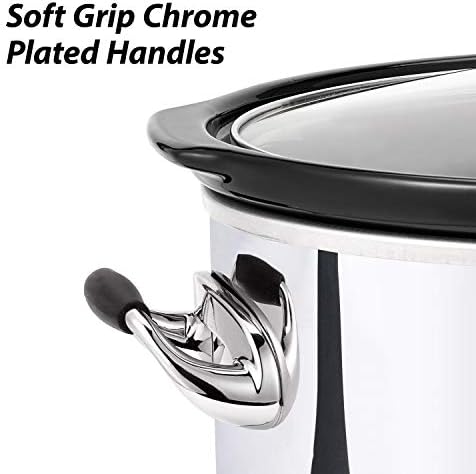 Crock-Pot 7 Quart Programmable Slow Cooker – Polished Platinum kxunrs