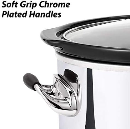 Crock-Pot 7 Quart Programmable Slow Cooker – Polished Platinum kxunrs