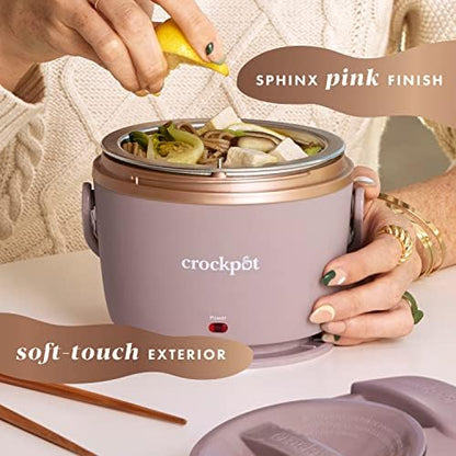 Crock-Pot Electric Lunch Box Food Warmer 20oz – Blush Pink szck3n