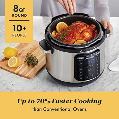 Crock-Pot 8 Quart Express Crock Multi-Use Pressure Cooker ebp5ge