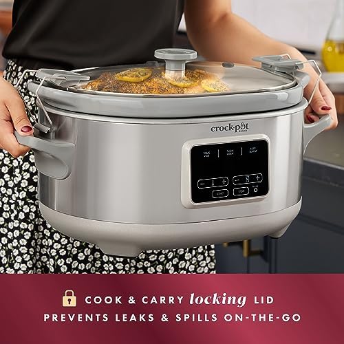 Crock-Pot 7 Quart Programmable Cook & Carry Slow Cooker jsnxeu