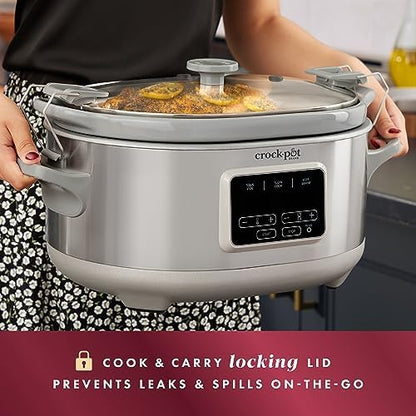Crock-Pot 7 Quart Programmable Cook & Carry Slow Cooker jsnxeu