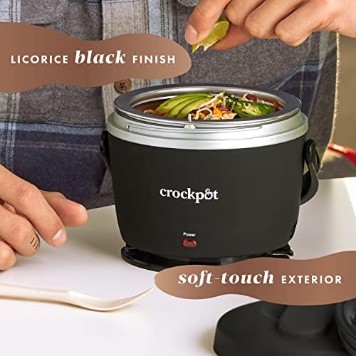 Crock-Pot Electric Lunch Box Food Warmer 20oz – Black vvrdfb