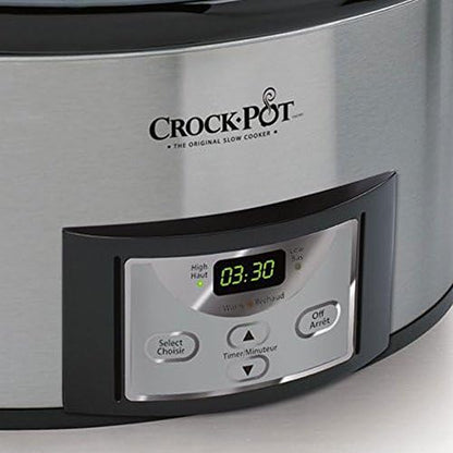 Crock-Pot Cook & Carry 6 Quart Programmable Slow Cooker pvb2jt