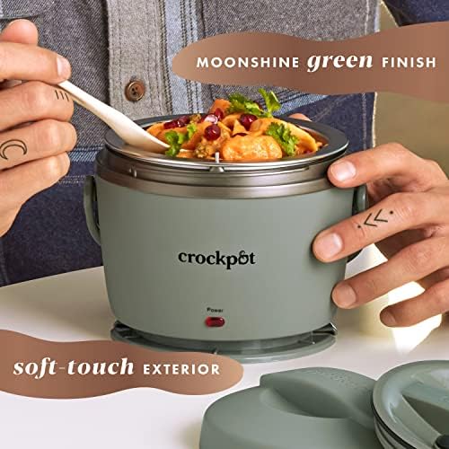 Crock-Pot Portable Electric Lunch Box Food Warmer – Green 7n3jpz