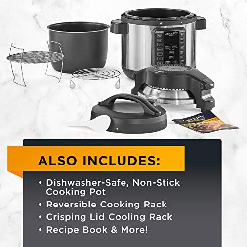 Crock-Pot Express Crisp 8 Quart 10-in-1 Pressure Cooker wvnbt3
