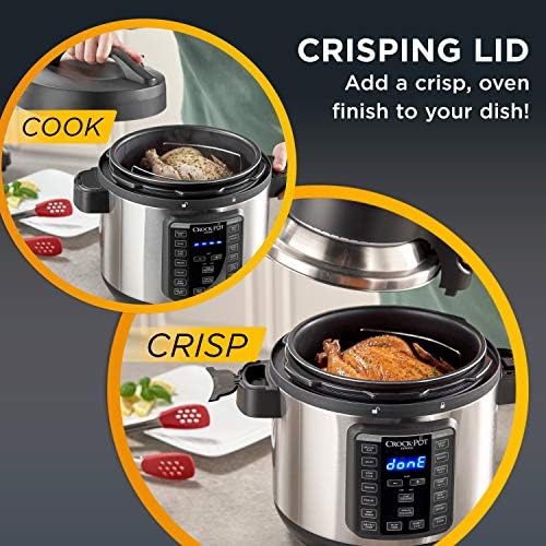 Crock-Pot Express Crisp 8 Quart 10-in-1 Pressure Cooker wvnbt3