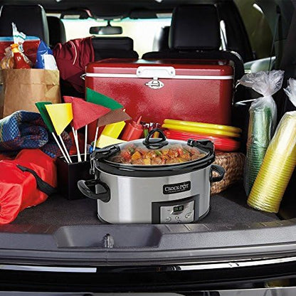 Crock-Pot Cook & Carry 6 Quart Programmable Slow Cooker pvb2jt